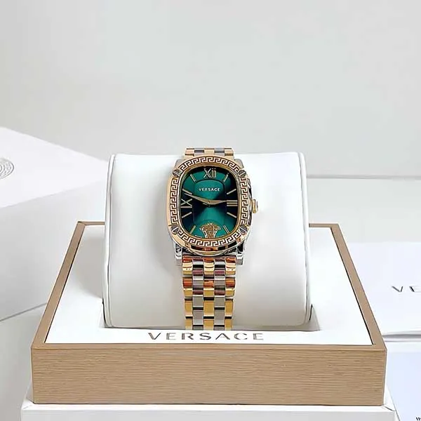 Đồng Hồ Nữ Versace Quartz Couture Yellow Gold VE1B00618 Màu Vàng - Xanh - Đồng hồ - Vua Hàng Hiệu