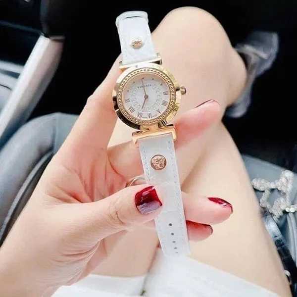 Đồng Hồ Nữ Versace Vanity Swiss White Croco Women's Watch P5Q80D001S001 Màu Trắng - Đồng hồ - Vua Hàng Hiệu