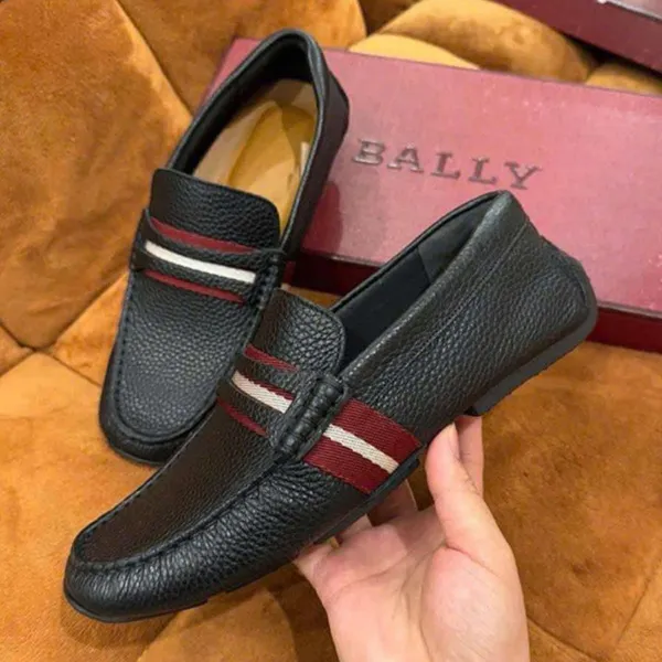 Giày Lười Nam Bally Sheep Plain Màu Đen Size 39.5 - Giày - Vua Hàng Hiệu