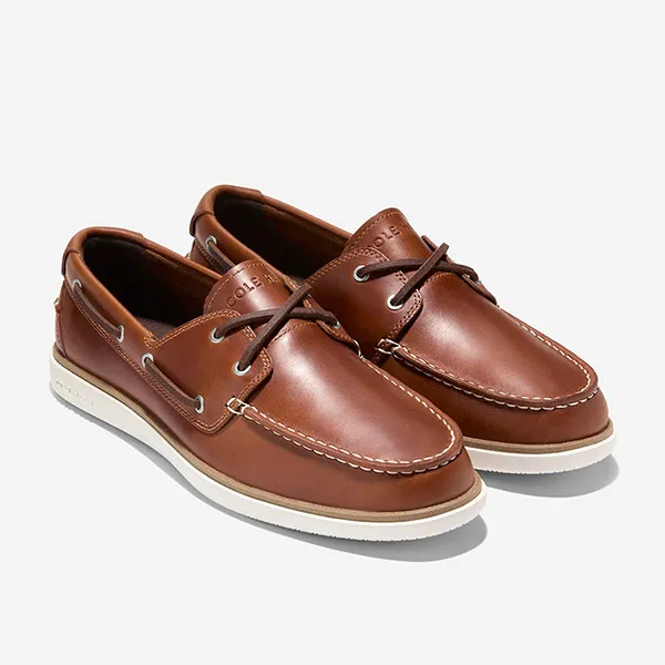 Giày Lười Nam Cole Haan GP Windward Boat Màu Nâu Size 40 - Giày - Vua Hàng Hiệu