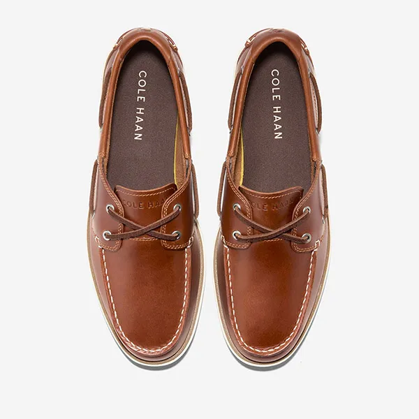 Giày Lười Nam Cole Haan GP Windward Boat Màu Nâu Size 40 - Giày - Vua Hàng Hiệu