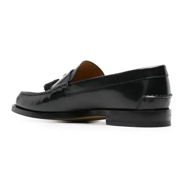 Giày Lười Nam Gucci GG Supreme Tassel Moccasin Loafers Leather Black Màu Đen Size 39 - Giày - Vua Hàng Hiệu