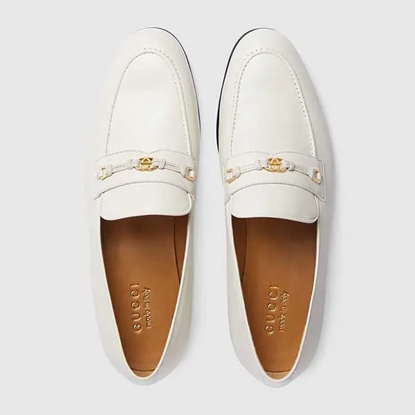 Giày Lười Nam Gucci Loafer With Interlocking G White 738468 AABUV 9110 Màu Trắng Size 41 - Giày - Vua Hàng Hiệu