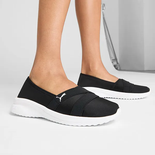Giày Slip On Nữ Puma Adelina 2 400236_01 Màu Đen Size 37