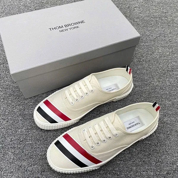 Giày Sneaker Nam Thom Browne MFD201A 06555 114 Màu Trắng Kem Size 40 - Giày - Vua Hàng Hiệu