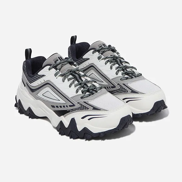Giày Sneaker Unisex Fila Oakmont Tr V3 Gray 1RM02706F-147 Màu Xám Trắng Size 10 US