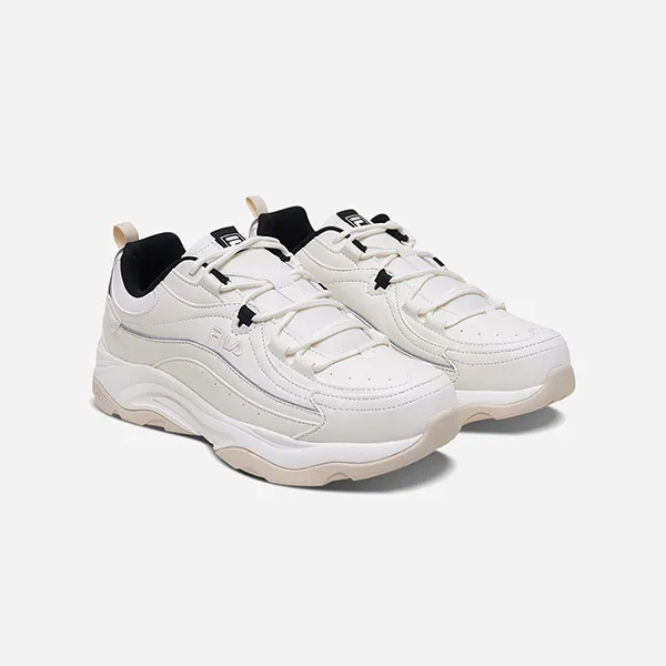 Giày Sneaker Unisex Fila Ray Wave Beige 1RM02726G-120 Màu Be Trắng Size 9 US