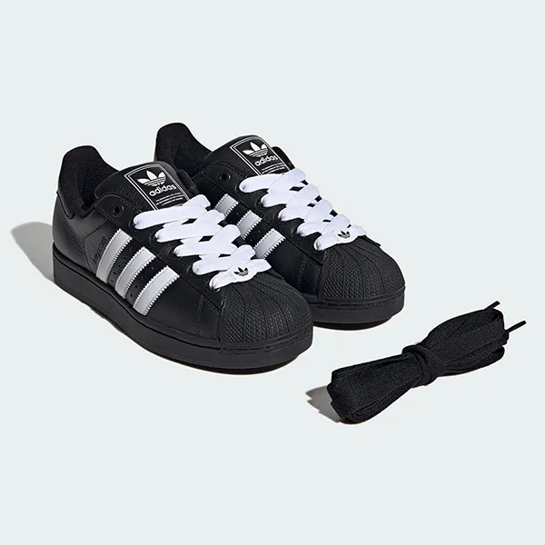 Giày Sneaker Unisex Adidas Superstar Ii JI3538 Màu Đen Size 7 UK - Giày - Vua Hàng Hiệu