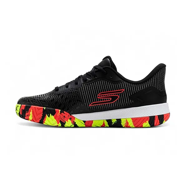 Giày Tennis/ Pickleball Nam Skechers Viper Court Pro 2.0 Black Multi 246109C-BKMT Màu Đen Họa Tiết Size 39.5