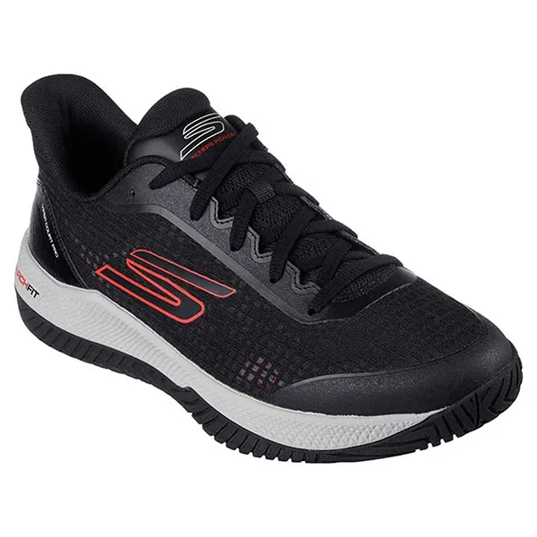 Giày Tennis/Pickleball Nam Skechers Viper Court Pro 246069C/BKRD Màu Đen Size 40