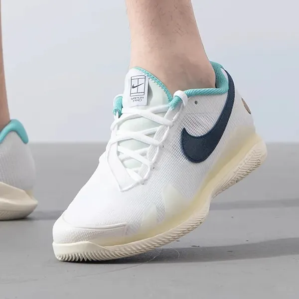 Giày Tennis/Pickleball Nike Court Air Zoom Vapor Pro HC White Coconut Milk HM3705-141 Màu Xanh Trắng Size 39