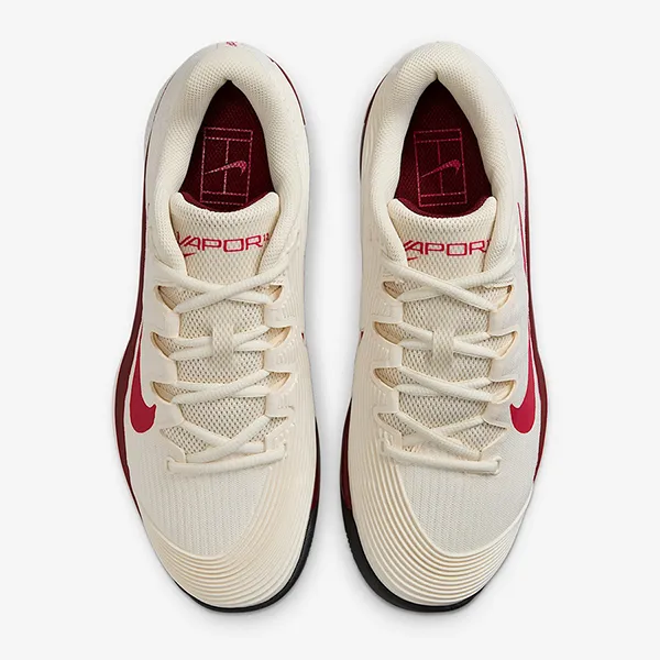 Giày Tennis/pickleball Nữ Nike Court Air Zoom Vapor 12HC Pale Ivory Sail FV5554-104 Màu Trắng Kem Size 39 - Pickleball - Vua Hàng Hiệu