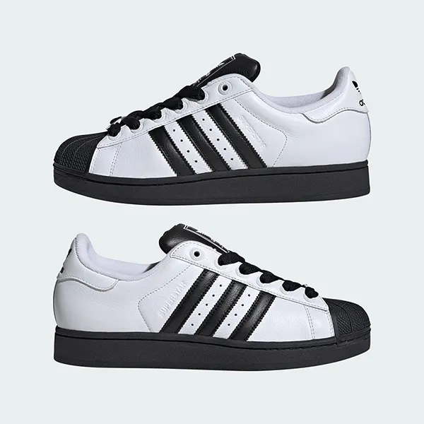 Giày Thể Thao Adidas Superstar II JI0124 Màu Đen/Trắng Size 8- UK - Giày - Vua Hàng Hiệu