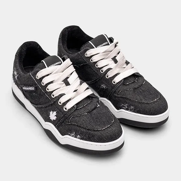 Giày Thể Thao Dsquared2 Men's Spiker Sneakers SNM0405 10108191 2124 Màu Đen Size 42