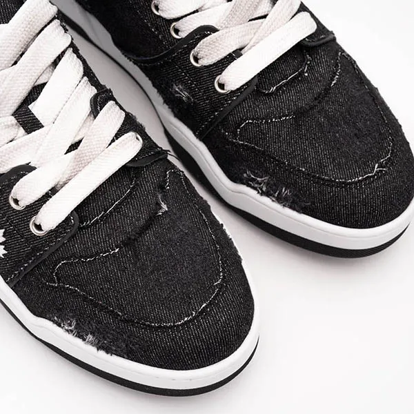 Giày Thể Thao Dsquared2 Men's Spiker Sneakers SNM0405 10108191 2124 Màu Đen Size 42