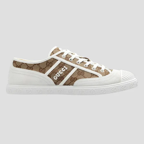 Giày Thể Thao Gucci GG Canvas In Beige Ebony 759055 FAC19 9756 Màu Beige Size 39 - Giày - Vua Hàng Hiệu