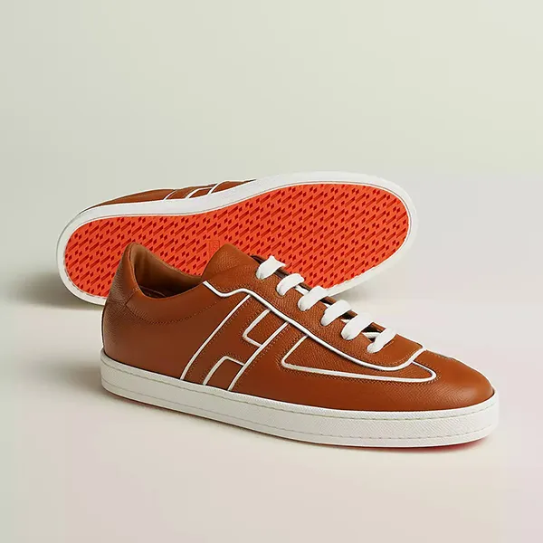 Giày Thể Thao Hermès Boomerang Sneaker H232815ZHNH400 Màu Nâu Size 41