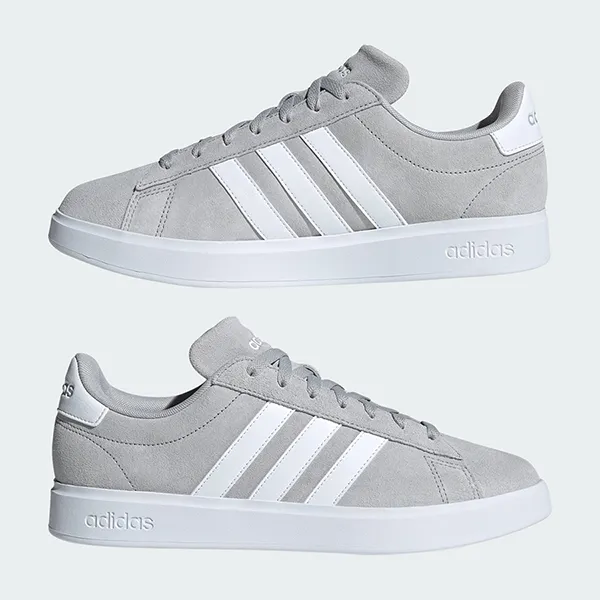 Giày Thể Thao Nam Adidas Grand Court 2.0 ID2970 Màu Xám Size 8- UK - Giày - Vua Hàng Hiệu