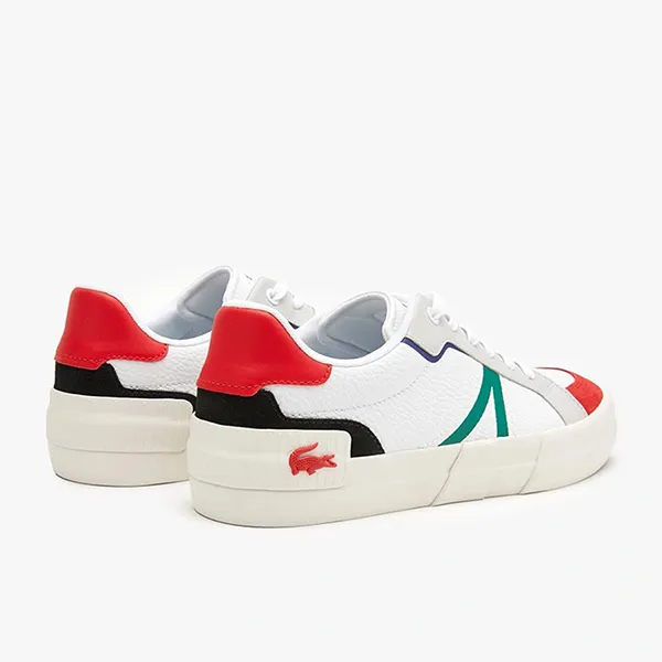 Giày Thể Thao Nam Lacoste Men's L004 Leather Color-Pop Sneakers 44SMA0077 Màu Trắng Phối Đỏ Size 40.5 - Giày - Vua Hàng Hiệu