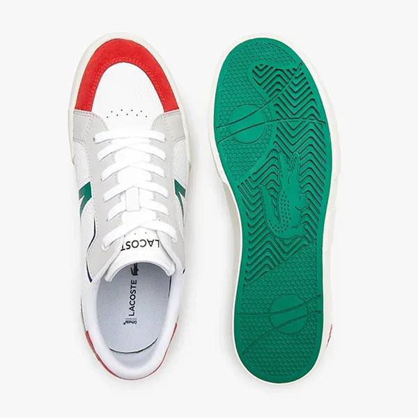Giày Thể Thao Nam Lacoste Men's L004 Leather Color-Pop Sneakers 44SMA0077 Màu Trắng Phối Đỏ Size 40.5 - Giày - Vua Hàng Hiệu