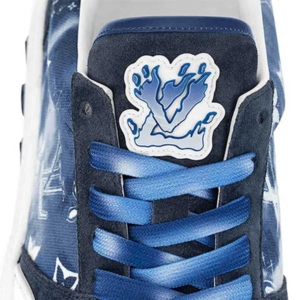 Giày Thể Thao Nam Louis Vuitton LV 1AA7MA Ollie Sneaker Màu Xanh Size 41 - Giày - Vua Hàng Hiệu