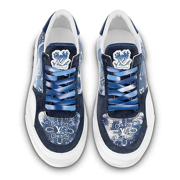 Giày Thể Thao Nam Louis Vuitton LV 1AA7MA Ollie Sneaker Màu Xanh Size 41 - Giày - Vua Hàng Hiệu