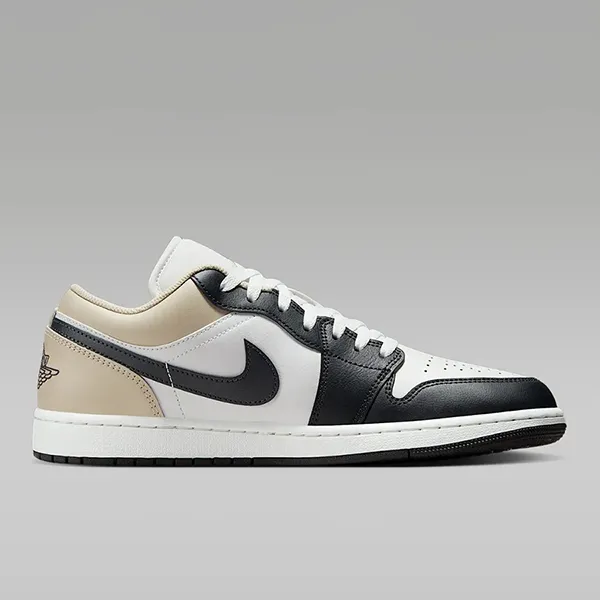 Giày Thể Thao Nike Air Jordan 1 Low Rattan 553558-153 Màu Đen/Trắng/Be Size 40.5 - Giày - Vua Hàng Hiệu