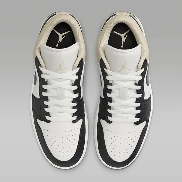 Giày Thể Thao Nike Air Jordan 1 Low Rattan 553558-153 Màu Đen/Trắng/Be Size 40.5 - Giày - Vua Hàng Hiệu