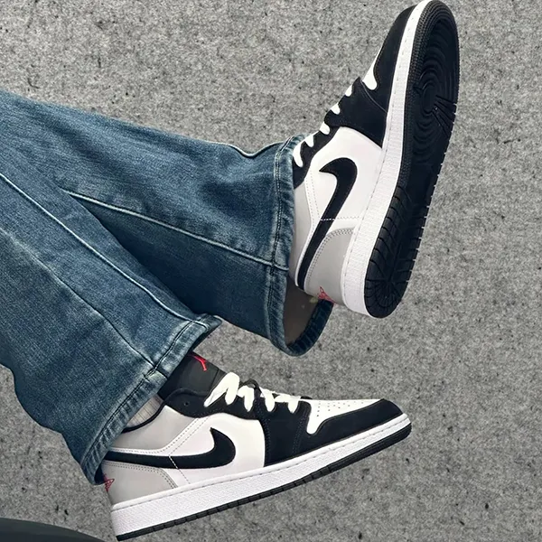 Giày Thể Thao Nike Air Jordan 1 Low SE White Fire Red Black Matte Silver HF3148-106 Màu Đen Phối Màu Size 41 - Giày - Vua Hàng Hiệu