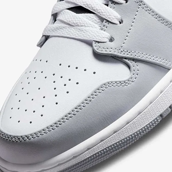 Giày Thể Thao Nike Air Jordan 1 Mid 554724-078 Màu Xám Khói Nhạt Size 40.5 - Giày - Vua Hàng Hiệu