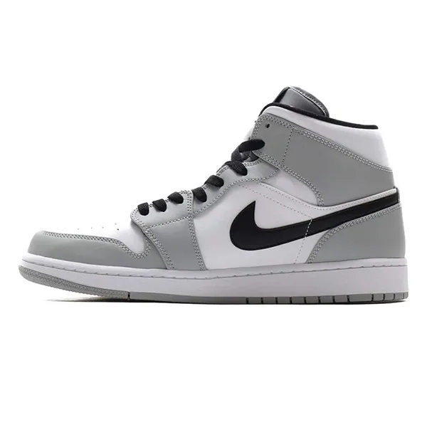 Giày Thể Thao Nike Air Jordan 1 Mid 554724-092 Màu Xám Khói Size 42 - Giày - Vua Hàng Hiệu