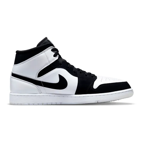Giày Thể Thao Nike Air Jordan 1 Mid SE Diamond Short Màu Trắng - Đen Size 40.5 - Giày - Vua Hàng Hiệu
