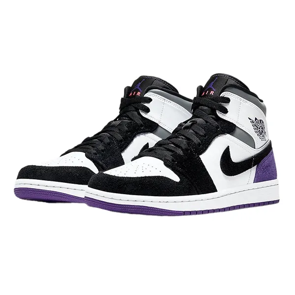 Giày Thể Thao Nike Air Jordan 1 Mid SE Varsity Purple 852542-105 Màu Tím Size 42 - Giày - Vua Hàng Hiệu