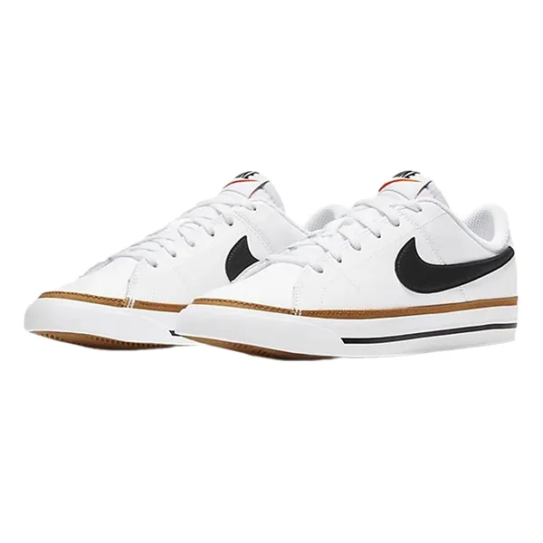 Giày Thể Thao Nike Court Legacy GS White Black Desert Ochre Shoes DA5380-102 Màu Trắng - Đen Size 35.5 - Giày - Vua Hàng Hiệu