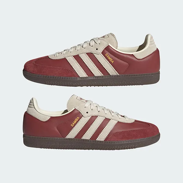Giày Thể Thao Nữ Adidas Samba OG Preloved Ruby Cream White JI3216 Màu Đỏ Trắng Size 36 - Giày - Vua Hàng Hiệu