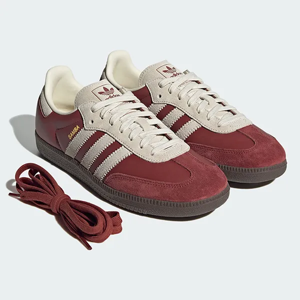 Giày Thể Thao Nữ Adidas Samba OG Preloved Ruby Cream White JI3216 Màu Đỏ Trắng Size 36 - Giày - Vua Hàng Hiệu
