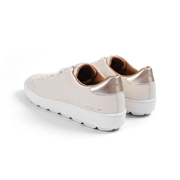 Giày Thể Thao Nữ Geox Spherica Ecub-1 Woman Low Top Sneaker Plain Papyrus/Light Gold Màu Be Nhạt Size 37 - Giày - Vua Hàng Hiệu