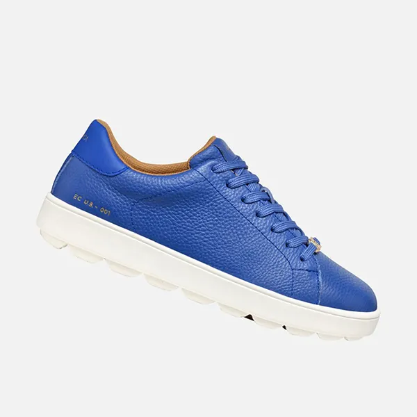 Giày Thể Thao Nữ Geox Spherica Ecub-1 Woman Low Top Sneakers Blue/Light Gold Màu Xanh Size 37 - Giày - Vua Hàng Hiệu