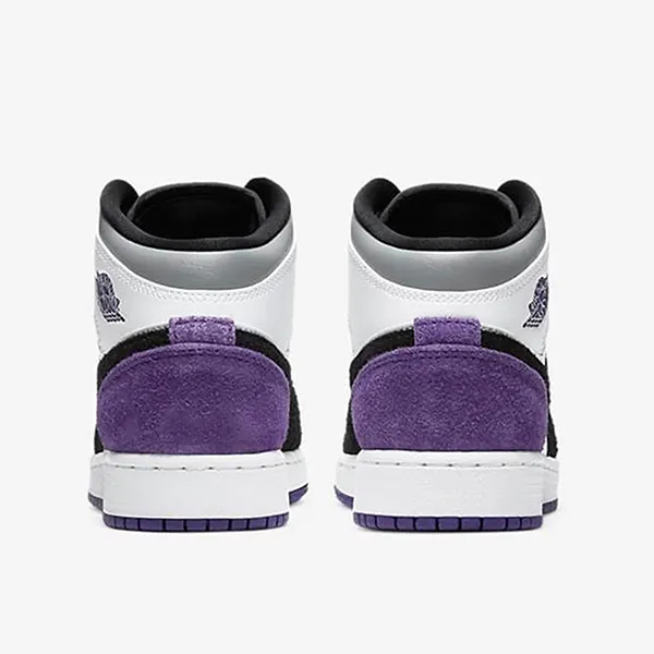 Giày Thể Thao Nữ Nike Air Jordan 1 Mid SE Purple (GS) BQ6931-105 Phối Màu Size 35.5 - Giày - Vua Hàng Hiệu