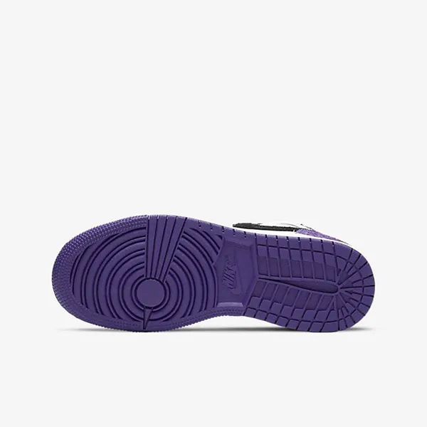 Giày Thể Thao Nữ Nike Air Jordan 1 Mid SE Purple (GS) BQ6931-105 Phối Màu Size 35.5 - Giày - Vua Hàng Hiệu