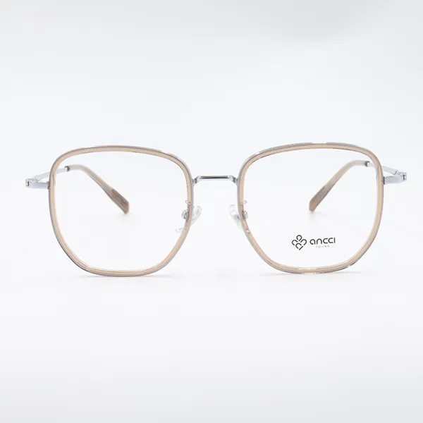 Gọng Kính Unisex Ancci AC34608 C5 Màu Be Bạc - Kính mắt - Vua Hàng Hiệu