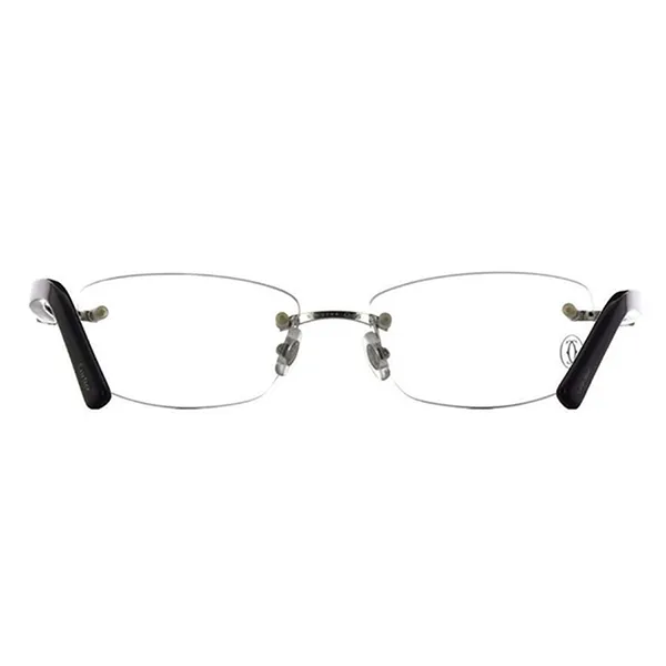 Gọng Kính Unisex Cartier CT0048O 003 Màu Đen/ Trong Suốt - Kính mắt - Vua Hàng Hiệu