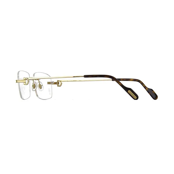 Gọng Kính Unisex Cartier CT0259O 002 Màu Vàng Havana - Kính mắt - Vua Hàng Hiệu
