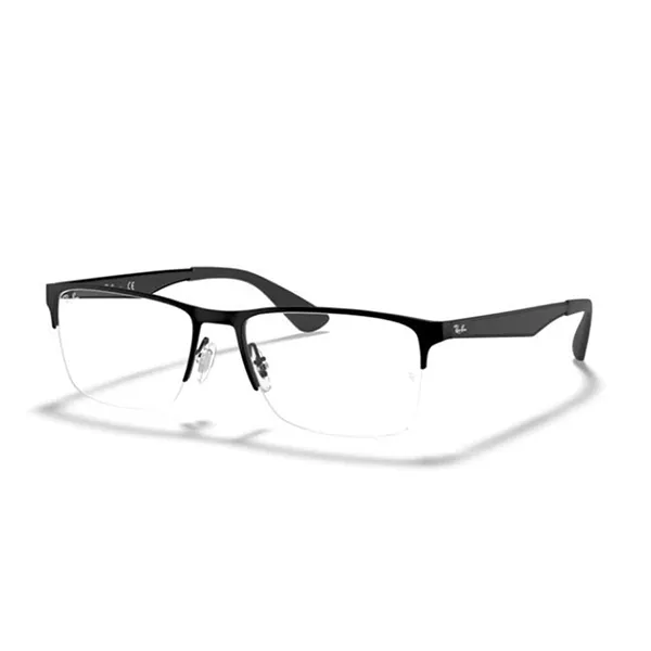 Gọng Kính Unisex Rayban Eyeglasses 0RX6335 250356 Màu Đen - Kính mắt - Vua Hàng Hiệu