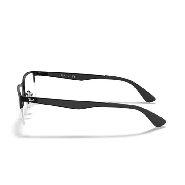 Gọng Kính Unisex Rayban Eyeglasses 0RX6335 250356 Màu Đen - Kính mắt - Vua Hàng Hiệu