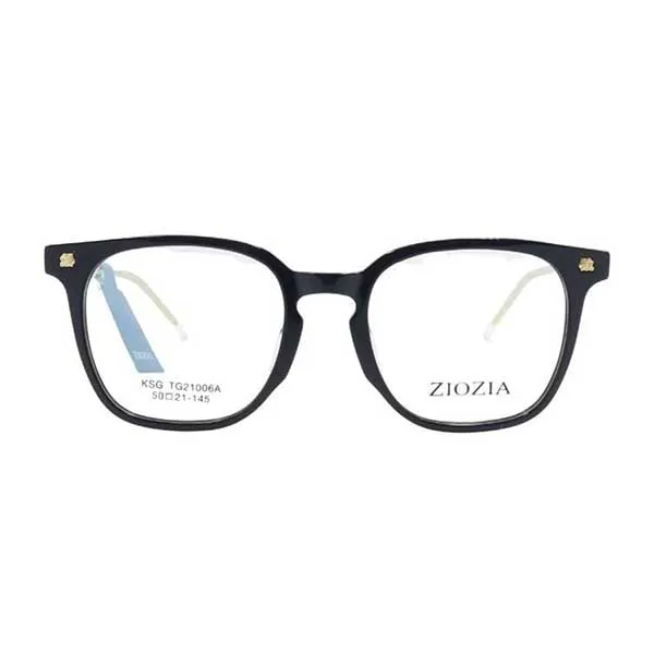 Gọng Kính Unisex Ziozia TG21006A BK Màu Bạc - Đen - Kính mắt - Vua Hàng Hiệu