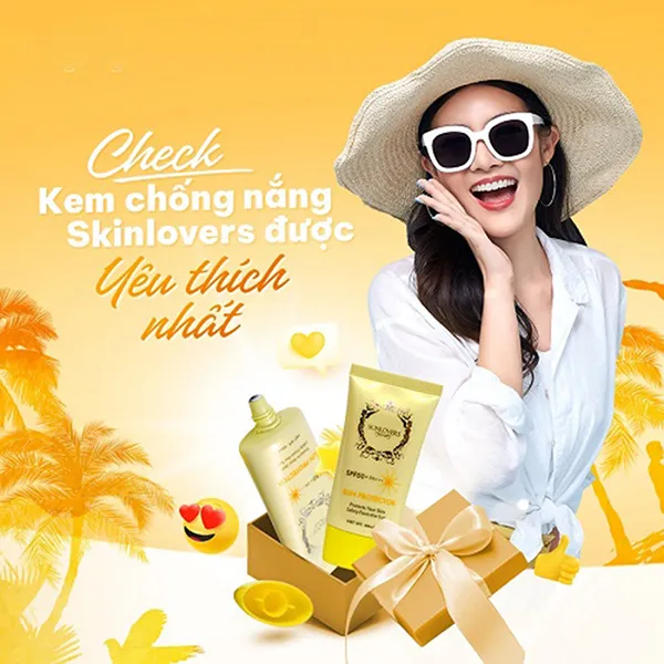 Kem Chống Nắng Skinlovers Không Tan Trong Nước SPF50+ PA+++ 40ml - Kem chống nắng - Vua Hàng Hiệu