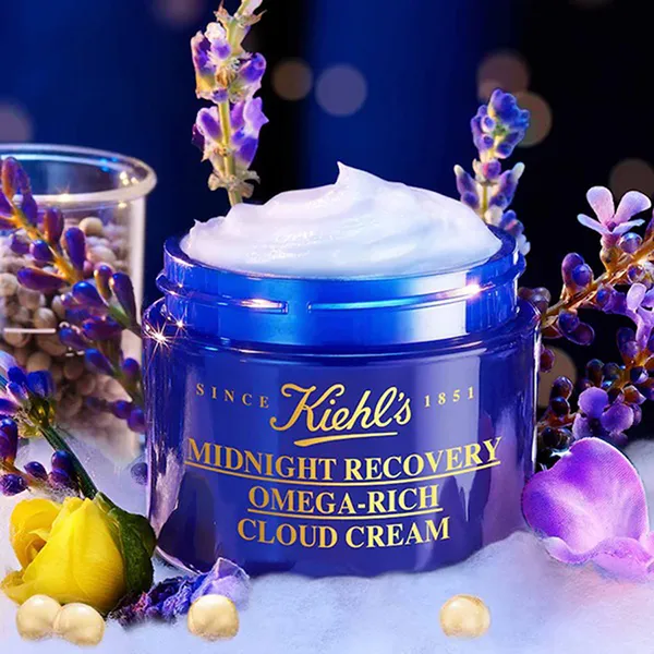 Kem Dưỡng Ẩm Phục Hồi Ban Đêm Kiehl's Midnight Recovery Omega Rich Cloud Cream 50ml