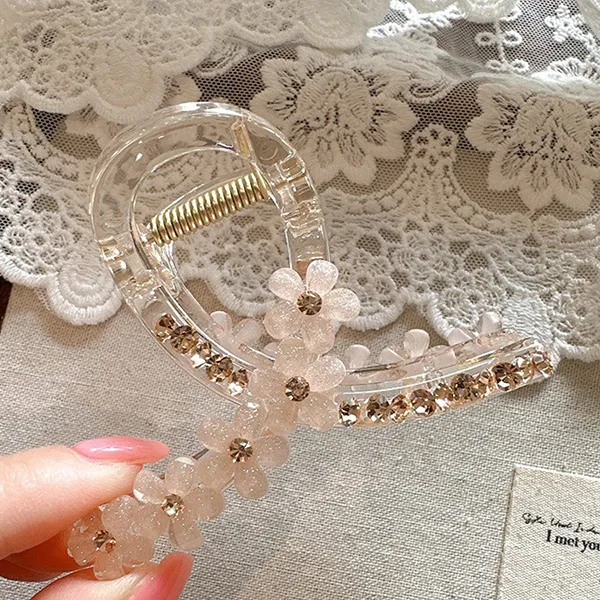 Kẹp Tóc Nữ Kya Jewel Twinkle Bloom HC105-H Màu Hồng Nhạt - Phụ kiện - Vua Hàng Hiệu