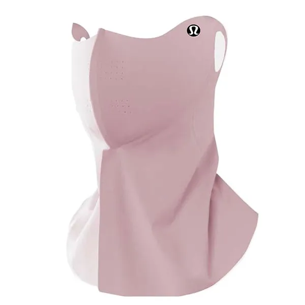 Khẩu Trang Kín Cổ Lululemon Summer Sunscreen Mask Breathable UV SPF50 Protective Neck Shade Silk Ear Mask Màu Hồng - Thời trang - Vua Hàng Hiệu